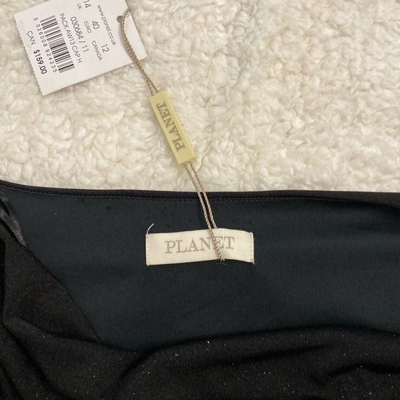 Black with sparkles mini dress - Picture 4 of 5